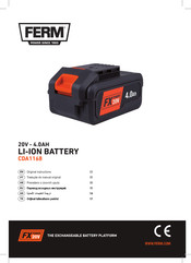 Ferm FX-POWER CDA1168 Original Instructions Manual