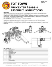 Sportsplay Equipment TOT TOWN FUN CENTER 4 Assembly Instructions