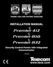 Texecom Premier 412 Premier 816 Premier 832 Installation Manual