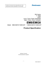 Seedsware EMG8-W207A7-0005-207 Installation Manual