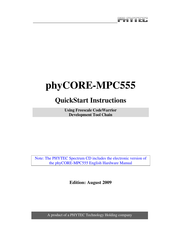Phytec phyCORE-MPC555 Quick Start Instructions