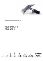 Element One FOLD! 173 4K Installation And Operating Instructions Manual