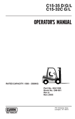 Clark C15-32C L Operator's Manual