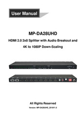 Milestone pro MP-DA28UHD User Manual