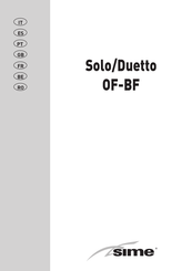 Sime Solo/Duetto OF-BF Manual