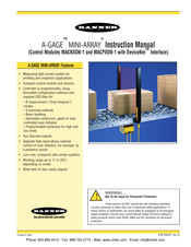 Banner A-GAGE MINI-ARRAY MACPXDN-1 Instruction Manual