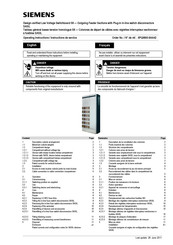 Siemens 8PQ9800-8AA42 Operating Instructions Manual