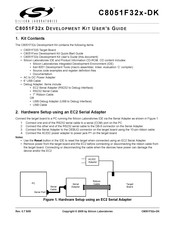 Silicon Laboratories C8051F32x-DK User Manual