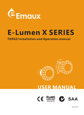 emaux E-Lumen X TOPAZ Series Installation And Operation Manual
