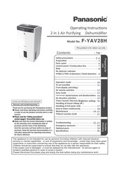 Panasonic F-YAV28H Operating Instructions Manual