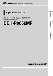 Pioneer DEH-P9650MP Operation Manual