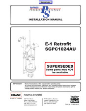 Crane BARNES E-1 Retrofit SGPC1024AU Installation Manual