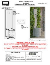 Yardart FT-119 Echo Fountain Assembly Instructions