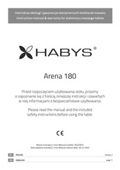 HABYS Arena 180 Instruction Manual & Warranty