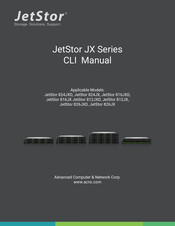 JetStor 816JX JetStor 812JXD Manual