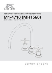 Lefroy Brooks MH1560 Installation, Operating,  & Maintenance Instructions