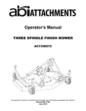 ABI Attachments ACYCMO72 Operator's Manual