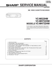Sharp VC-MH732HM Quick Start Manual