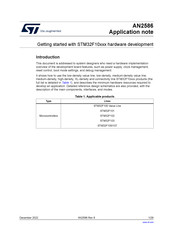 ST STM32F10 Series Application Note
