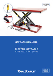 Total Source HFTE0010 Operating Manual