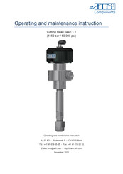 allfi 906110 Assembly, Operating And Maintenance Instruction