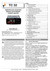 ascon TC 32 User Manual