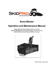 Skid Pro 1500 Operation And Maintenance Manual