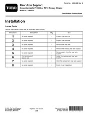 Toro 145-8319 Installation Instructions Manual