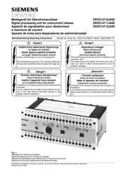 Siemens 3WN Series Operating Instructions Manual