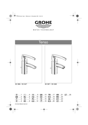 Grohe Tenso 33 348 Installation Instructions Manual