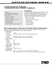 DMP Electronics CellComSLCF Application Note