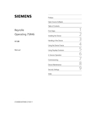 Siemens Reyrolle 7SR46 Operating Manual