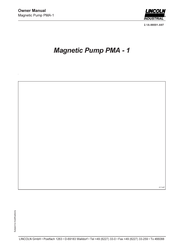 Lincoln industrial PMA-1 Owner's Manual