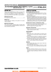 M-system R7ML-SV4 Instruction Manual