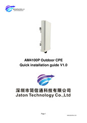 Jaton AM4100P Quick Installation Manual
