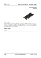 Pro Arduino ASX00031 Product Reference Manual
