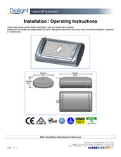 Dialight Vigilant Installation & Operating Instructions Manual