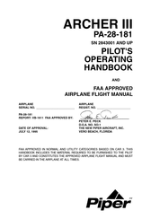 Piper PA-28-181 Archer II Pilot Operating Handbook