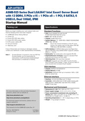 Advantech ASMB-925 Series Startup Manual