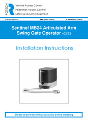 Rotech Sentinel MB24 Installation Instructions Manual