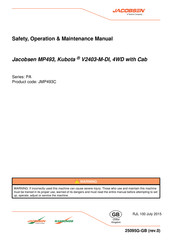 Textron JMP493C Safety, Operation And Maintenance Manual