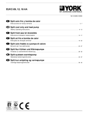 Johnson Controls YORK EUKC-12 AA Operating Instructions Manual