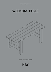 Hay WEEKDAY TABLE Instruction Manual