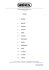 Mainca RM-20 Manual