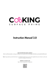 CooKing SURFACE PRIME SVIF-CK 3.0 Instruction Manual