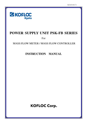Kofloc PSK-1FB Instruction Manual