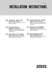 Volvo Penta Electronic Control System Installation Instructions Manual