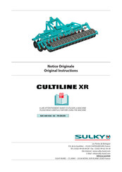 Sulky CULTILINE XR Original Instructions Manual