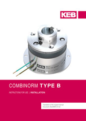 KEB COMBINORM B Instructions For Use Manual