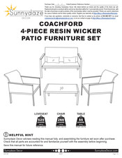 Sunnydaze Decor COACHFORD GF37 WP Manual